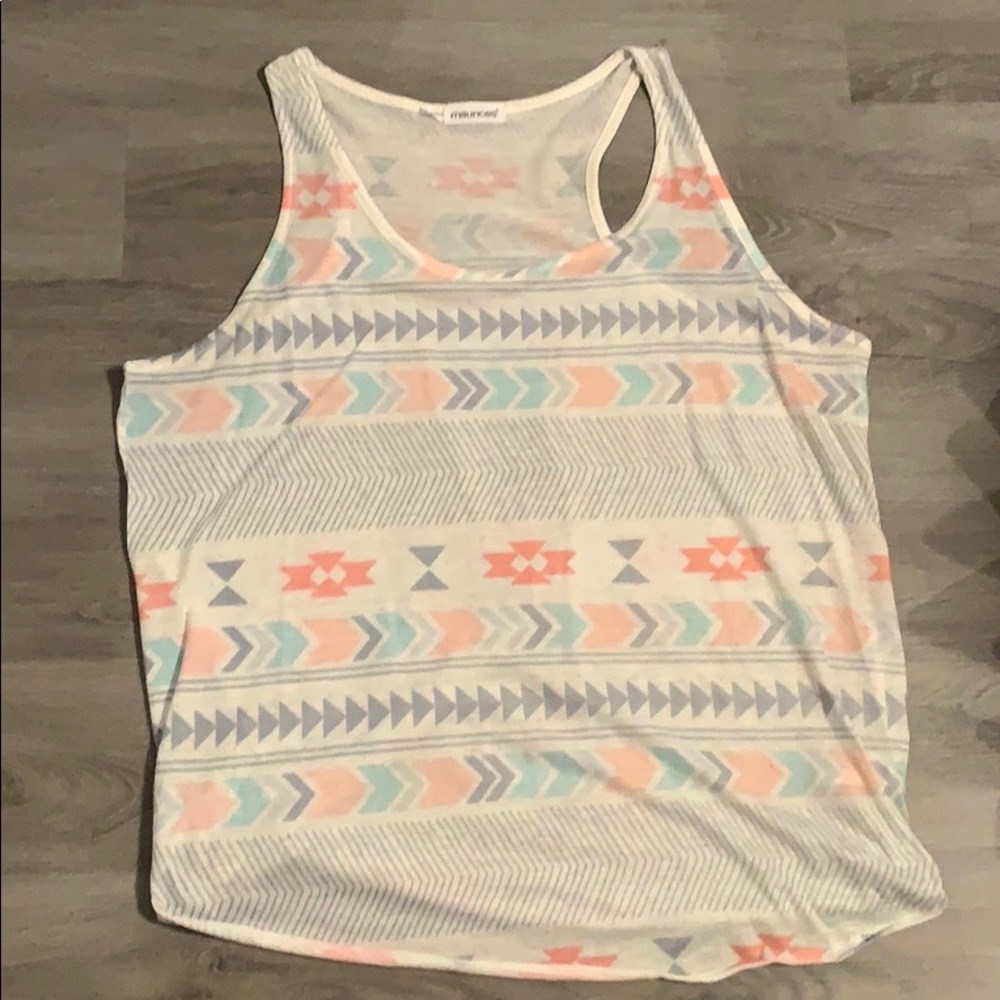 Racer back Tribal Print Tank